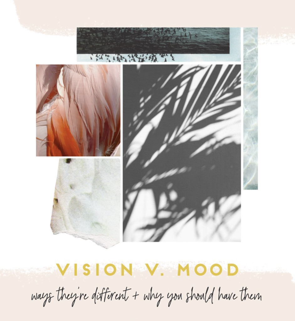 Vision v. Moodboard Graphic